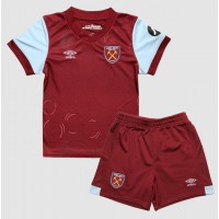 Camiseta West Ham United Primera Equipación Replica 2023-24 para niños mangas cortas (+ Pantalones cortos)